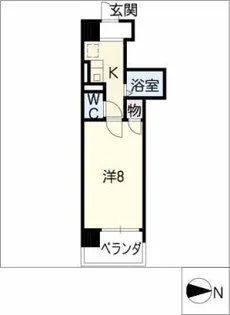 アルカンシェル東別院【6階】の間取り
