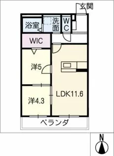 パストラーレ【3階】の間取り
