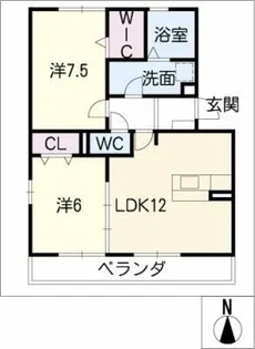 PREMIER VIOLET【1階】の間取り