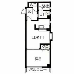ウイスタリア荒子【3階】の間取り