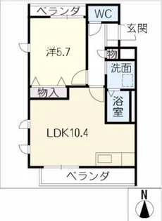 オーキッド・コート【3階】の間取り