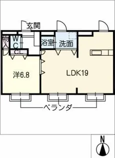 ドリーム旭【1階】の間取り