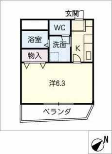アクティブワンいとうや【1階】の間取り