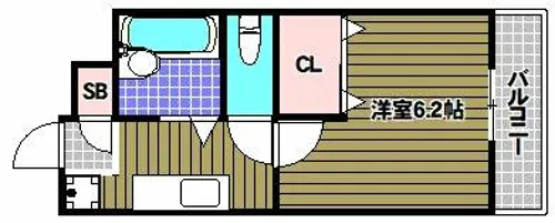 レーヴ和泉【1階】の間取り