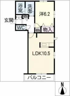 インサイド林島【2階】の間取り