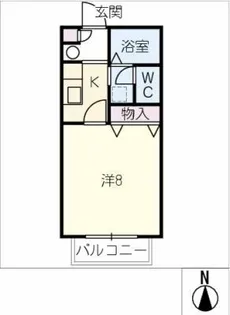 サンフレンズ徳重 B棟【2階】の間取り