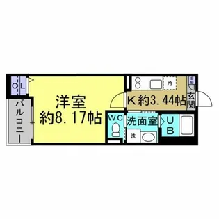 Jack hommachiⅡ【3階】の間取り