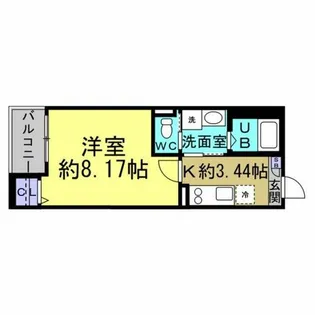 Jack hommachiⅡ【3階】の間取り