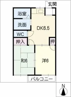 エリーナミズノ【2階】の間取り