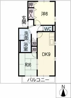 クレール【1階】の間取り