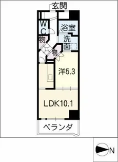 グランドステージ丸の内【11階】の間取り