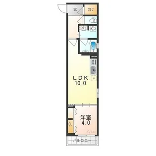 ベラジオ雅び北野白梅町【5階】の間取り