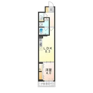ベラジオ雅び北野白梅町【3階】の間取り