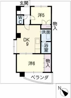 マノワール大里橋【5階】の間取り