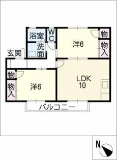 フラッツⅠ【2階】の間取り