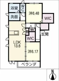ENBELLIR Ⅴ【2階】の間取り