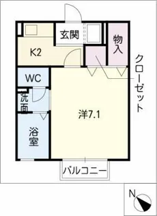 フェニックス24【1階】の間取り