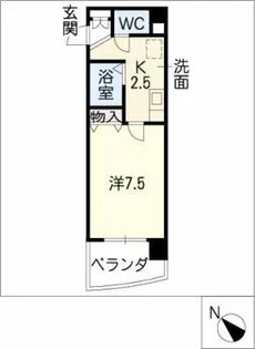 マンションリバーサイド【3階】の間取り