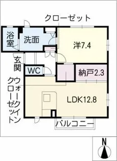 MastTown敷田W棟【1階】の間取り