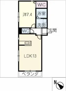 ネイヴル大高道【1階】の間取り