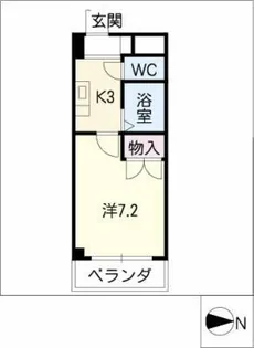 プランドール桜山【5階】の間取り