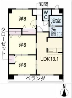 マイズフォレスト【4階】の間取り