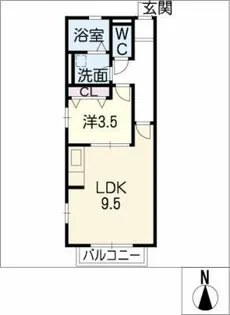 LS金城【2階】の間取り