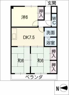 サンシャインシティ【3階】の間取り