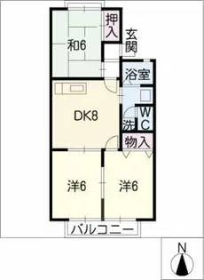 グリーンライフ青山 A棟【1階】の間取り