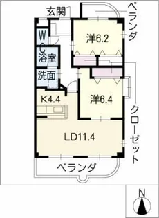 グランドソレイユ【4階】の間取り