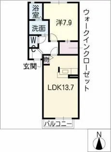 ルミエール青山【2階】の間取り