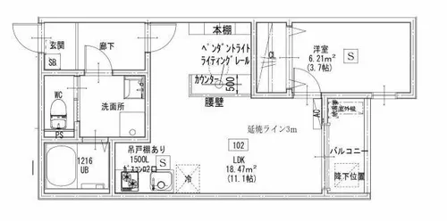 storia日比野【3階】の間取り