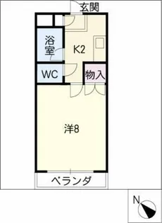 エクシードK【3階】の間取り