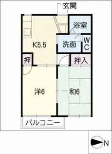 セフィラ星宮【2階】の間取り