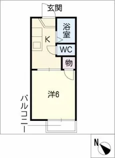 サンライフ西中山【2階】の間取り