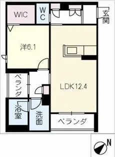 リボーンKKR【3階】の間取り