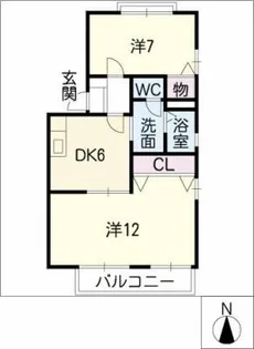 フレグランス東小鷹野C棟【2階】の間取り