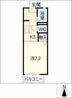 メゾンドールA棟【2階】の間取り