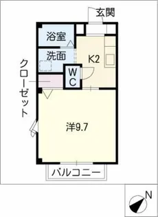 サンパティB棟【1階】の間取り