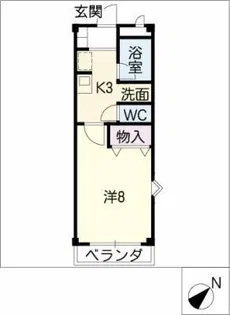 エンピエッソ千鳥橋【3階】の間取り