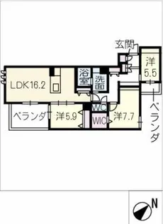 HIGH LINE PARK A【4階】の間取り