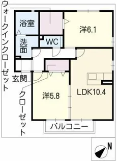 プルミエ【1階】の間取り