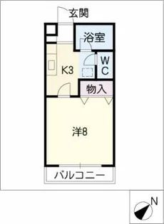 ニューシャトレー近藤【2階】の間取り