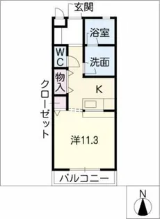 ルミネ・メゾン【1階】の間取り