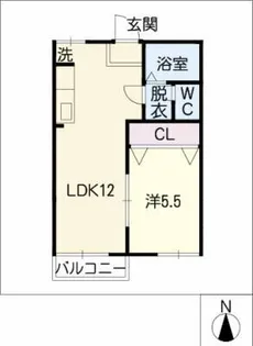 プロシードS Ⅰ【2階】の間取り