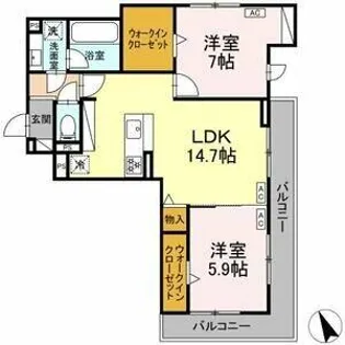 リエート【3階】の間取り