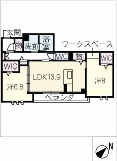 ソレアード【1階】の間取り