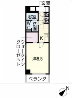 パークサイド神宮西【3階】の間取り
