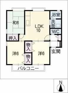 ガーデンタウン花水木A棟【1階】の間取り