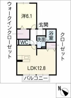 アリエス翔【2階】の間取り